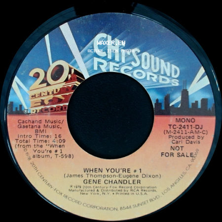 Gene Chandler - When You're #1 / When You're # 1 side B