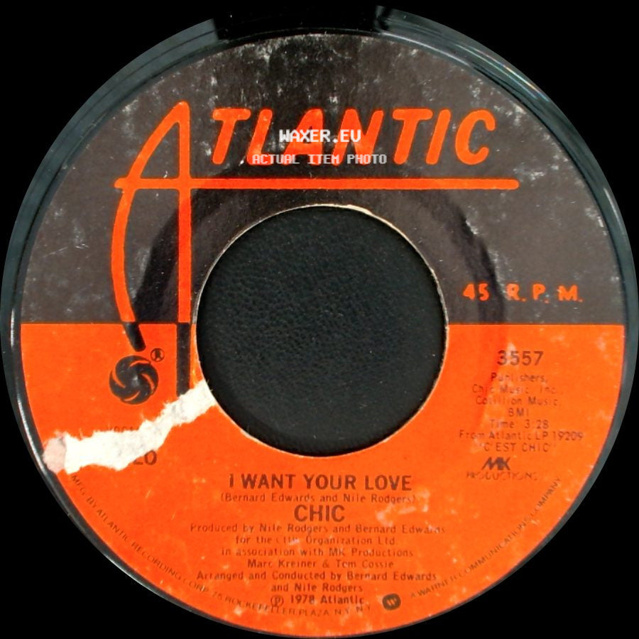 Chic - (Funny) Bone / I Want Your Love side B