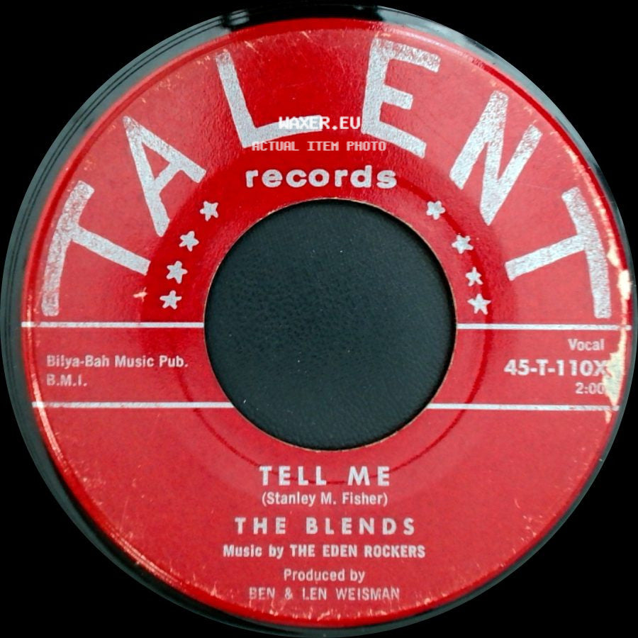 The Blends - The Way I Want You / Tell Me side B