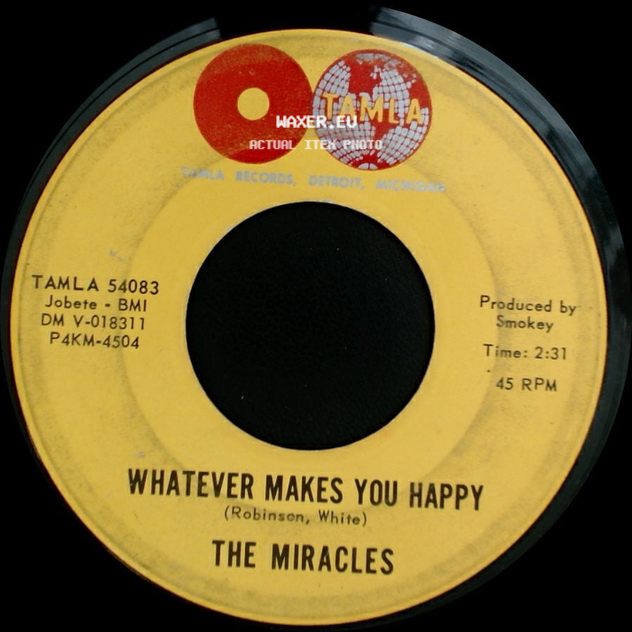 The Miracles - Whatever Makes You Happy / Mickey's Monkey side A