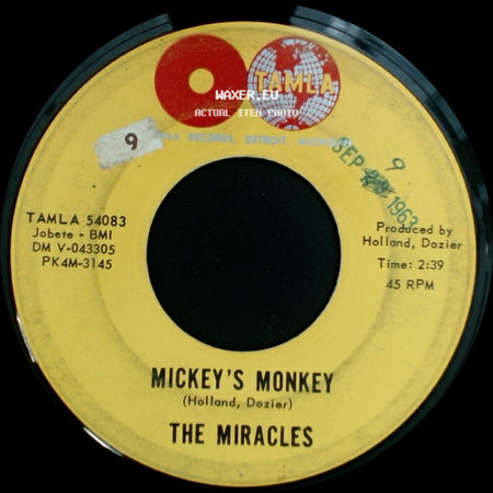 The Miracles - Whatever Makes You Happy / Mickey's Monkey side B