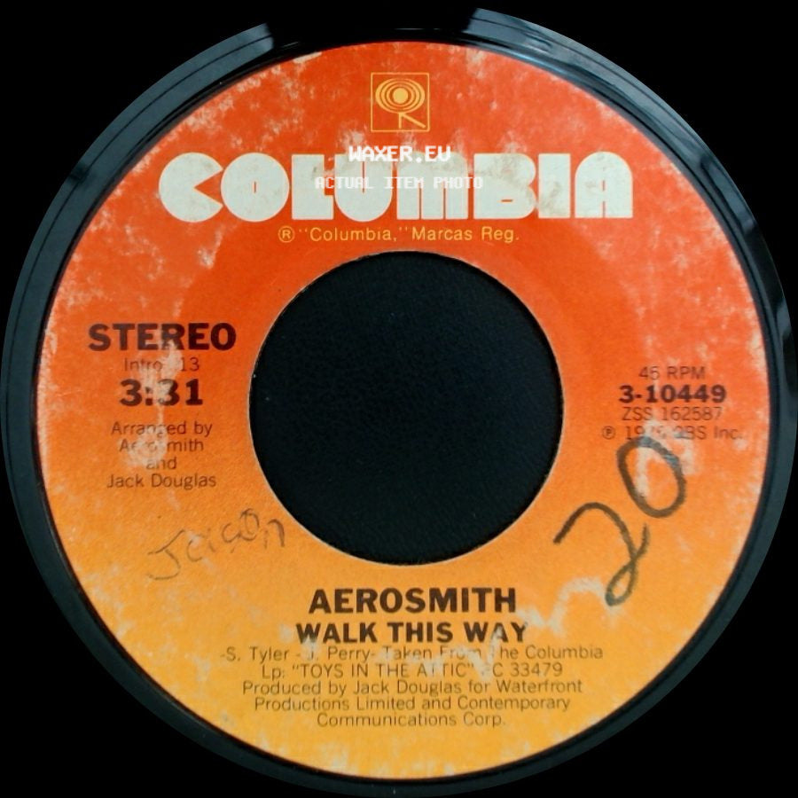 Aerosmith - Uncle Salty / Walk This Way side B