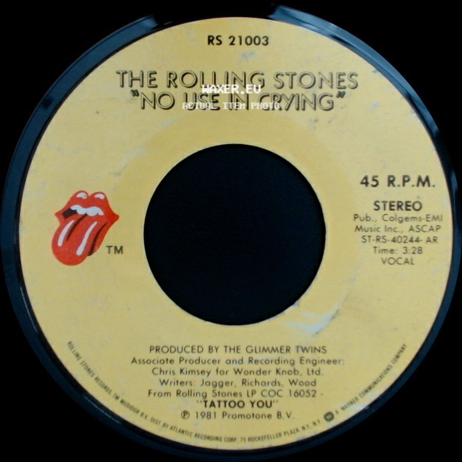 The Rolling Stones - Start Me Up / No Use In Crying side B