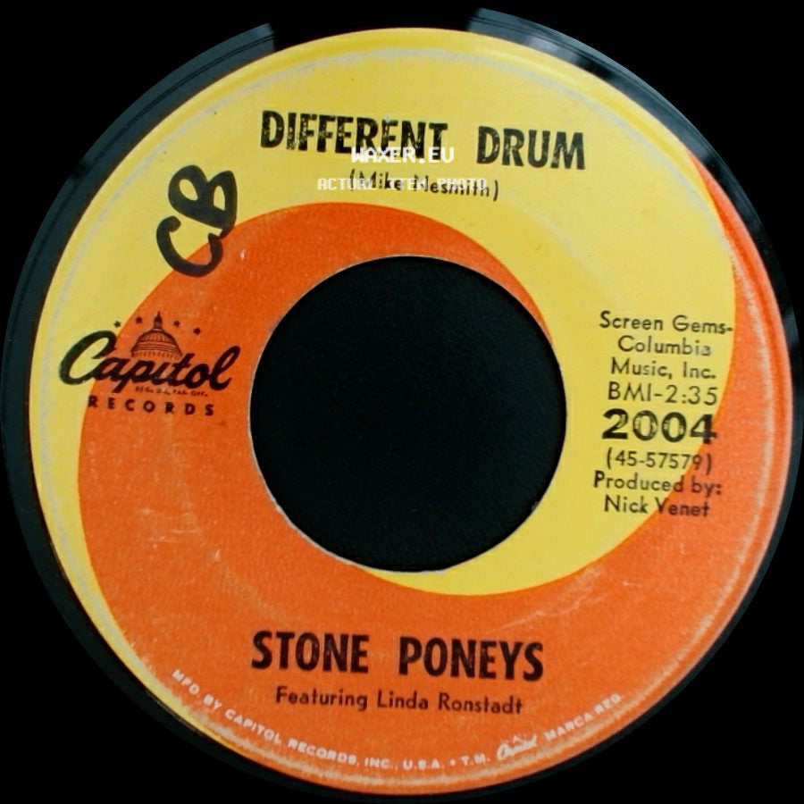 Stone Poneys / Stone Poneys Featuring Linda Ronstadt - Different Drum / I've Got To Know side A