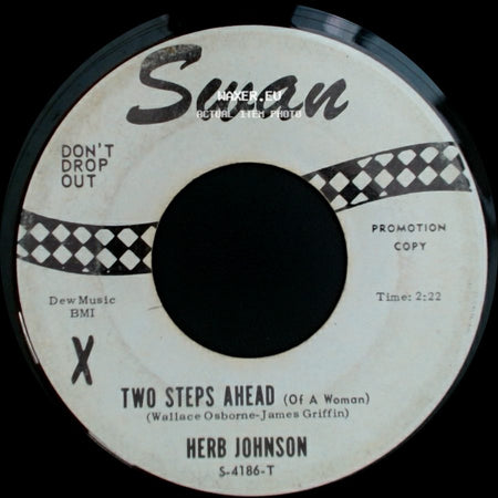 Herb Johnson - Two Steps Ahead (Of A Woman) / Tell Me So side A