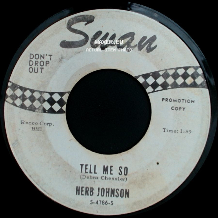 Herb Johnson - Two Steps Ahead (Of A Woman) / Tell Me So side B