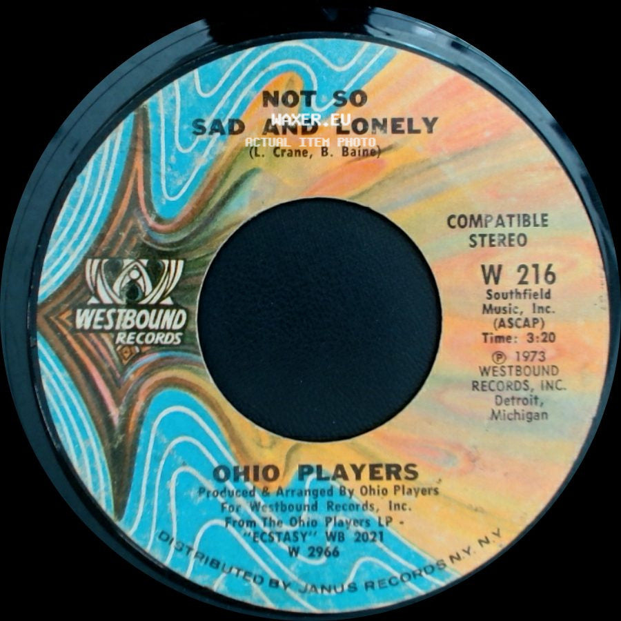 Ohio Players - Not So Sad And Lonely / Ecstasy side A