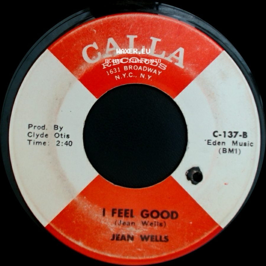 Jean Wells - I Feel Good / I'm In Your Corner side A