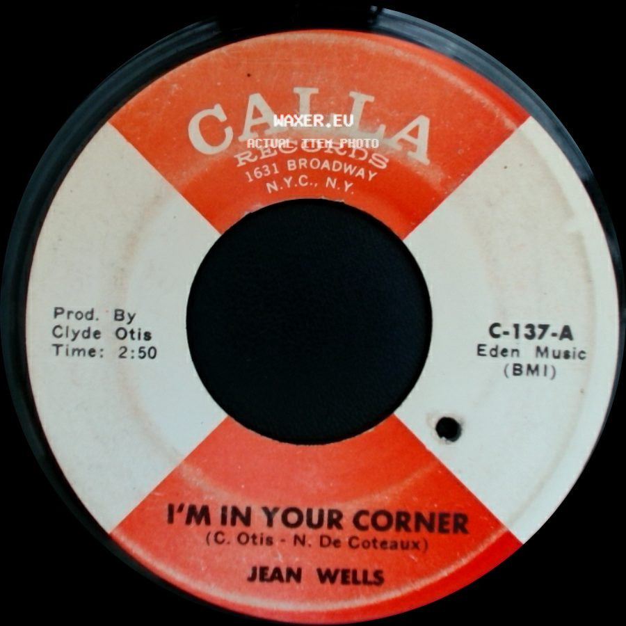 Jean Wells - I Feel Good / I'm In Your Corner side B