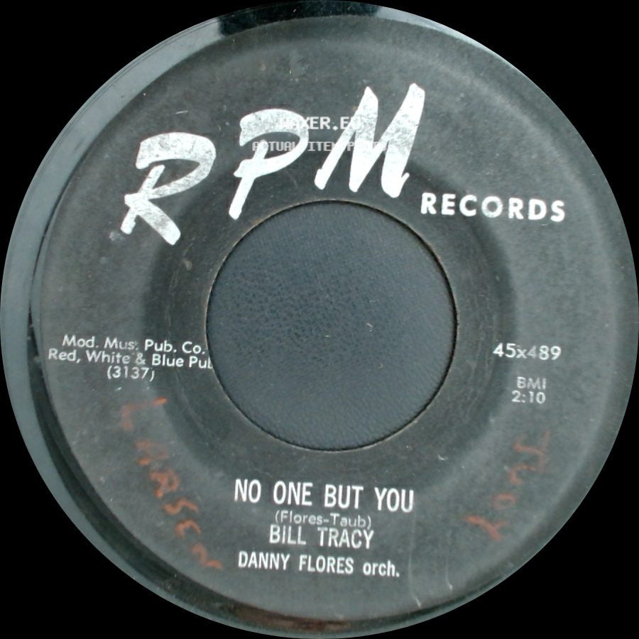 Bill Tracy - No One But You / A Kiss At Daybreak side A