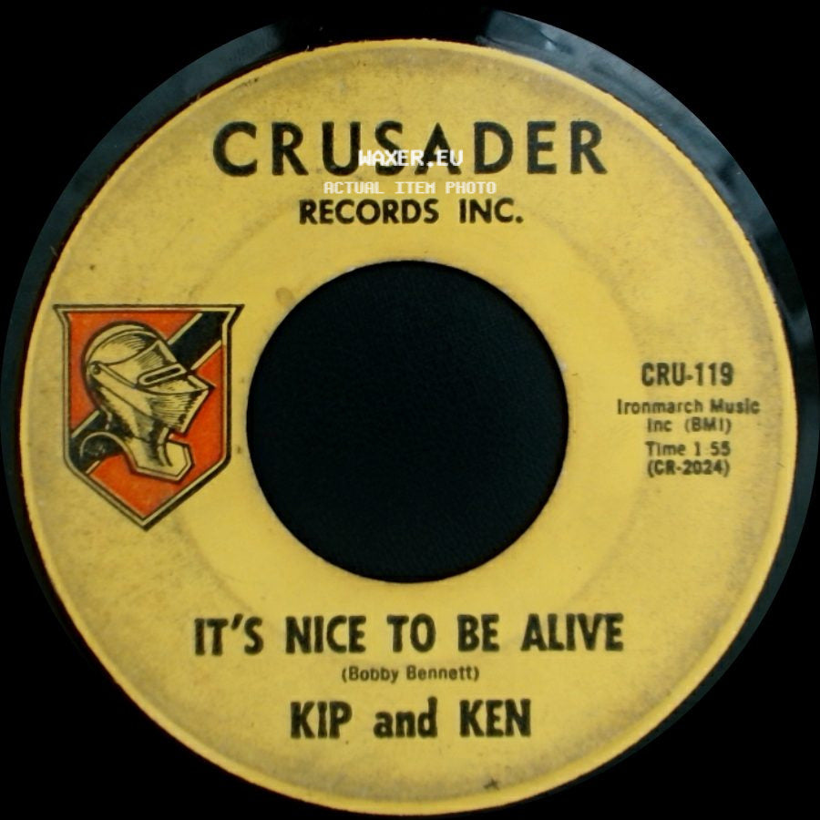 Kip And Ken - Trouble With A Woman / It's Nice To Be Alive side B