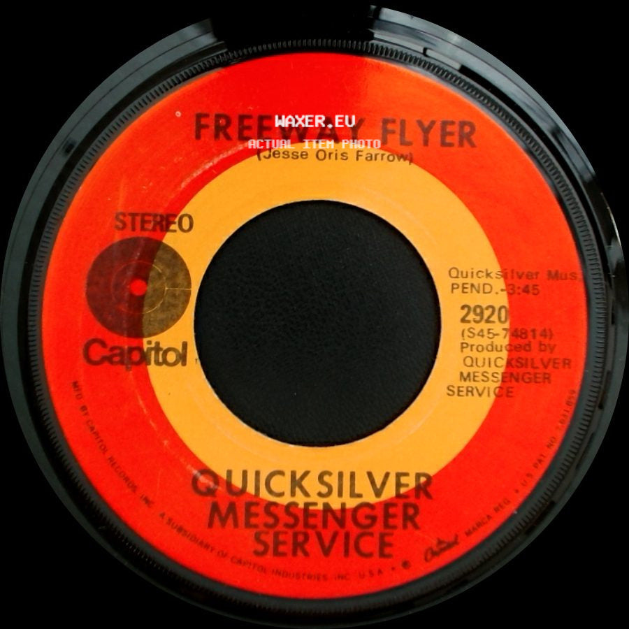 Quicksilver Messenger Service - Freeway Flyer / Fresh Air side A