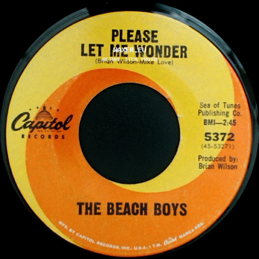 The Beach Boys - Please Let Me Wonder / Do You Wanna Dance? side A