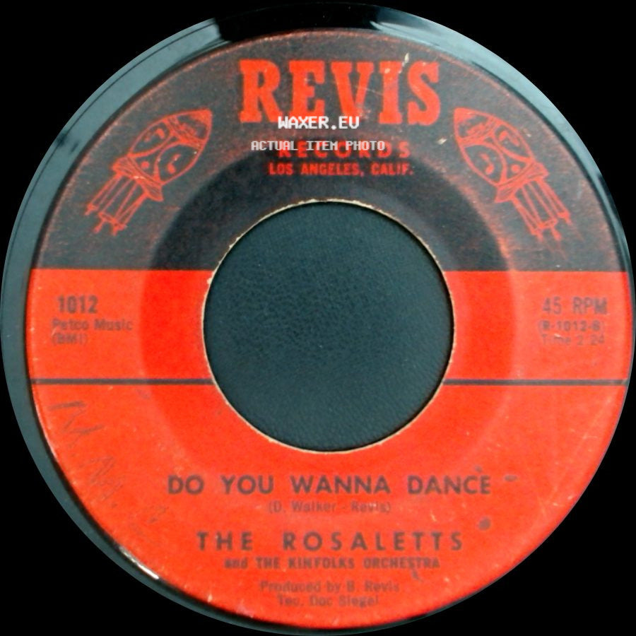 The Rosaletts And The Rintfolks Orchestra / The Kinfolks - Do You Wanna Dance / Recipe side A