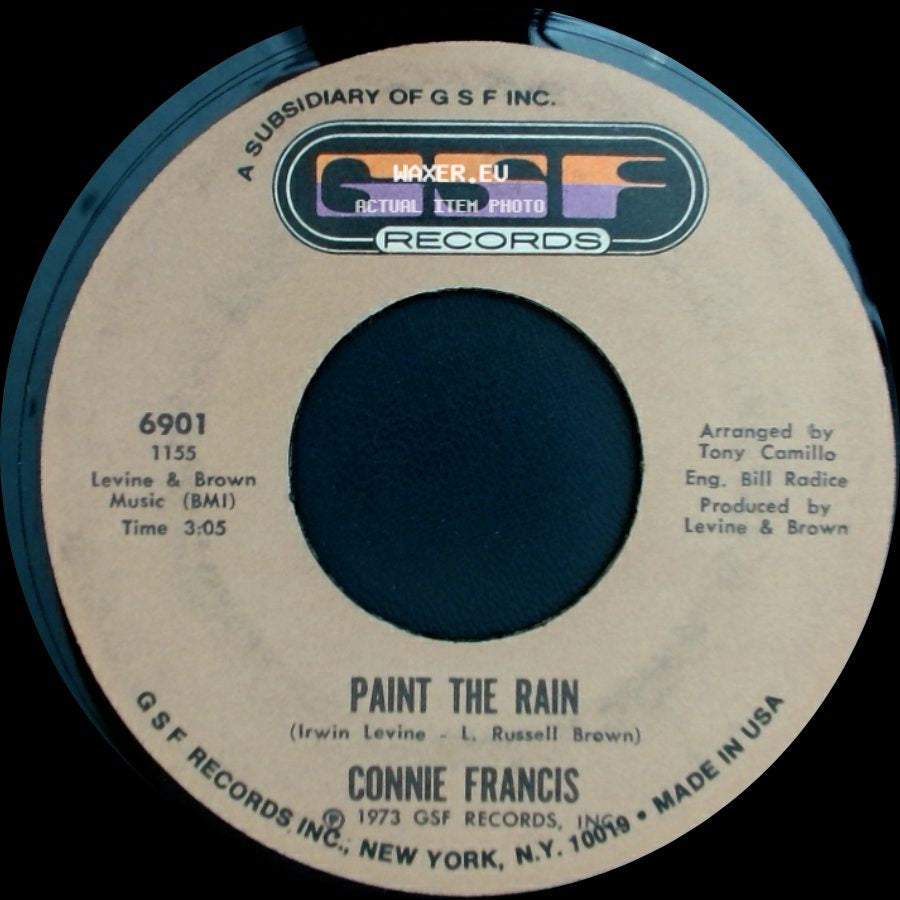 Connie Francis - Paint The Rain / Should I Tie A Yellow Ribbon Round The Ole Oak Tree? "The Answer" side A