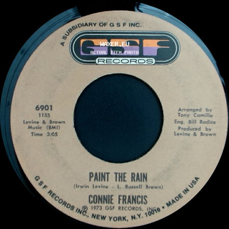 Connie Francis - Paint The Rain / Should I Tie A Yellow Ribbon Round The Ole Oak Tree? "The Answer" side A
