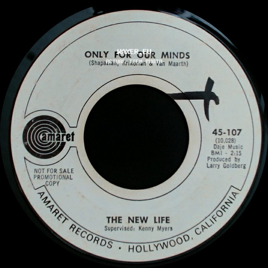The New Life - Strollin' Sunday Mornin' / Only For Our Minds side B