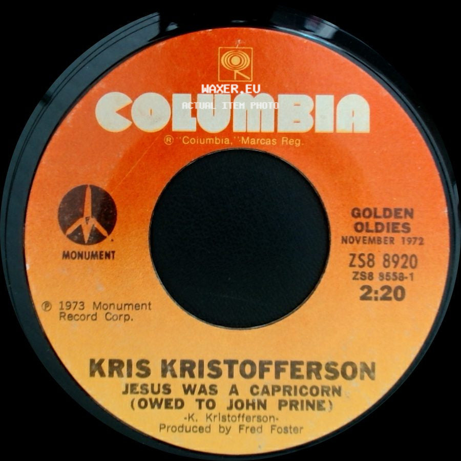 Kris Kristofferson - Jesus Was A Capricorn (Owed To John Prine) / Why Me side A