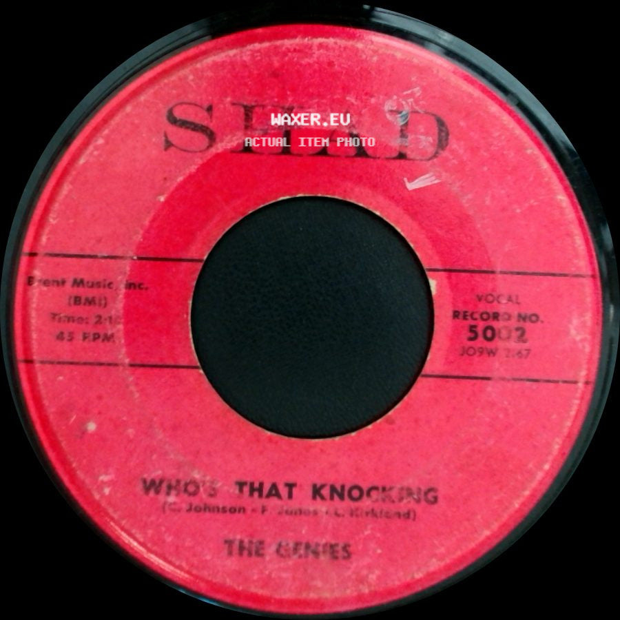 The Genes / The Genies - Who's That Knocking / The First Time side A