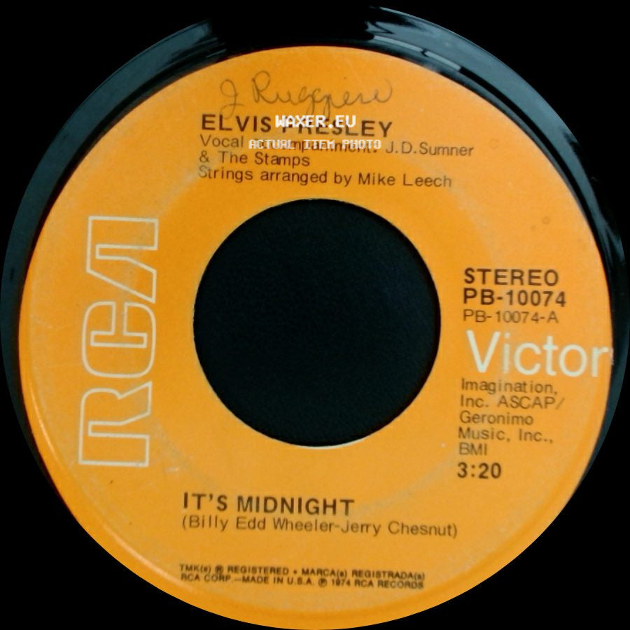 Elvis Presley - It's Midnight / Promised Land side A