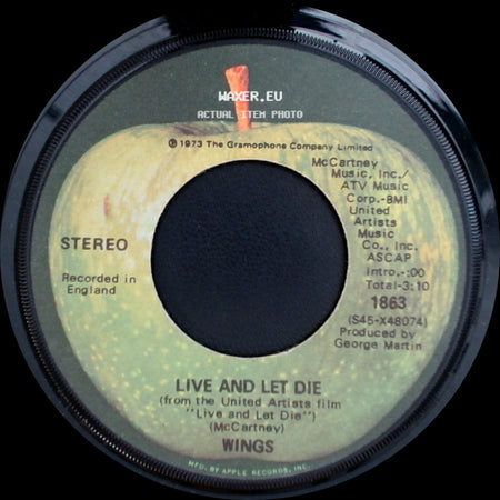 Wings - Live And Let Die / I Lie Around side A
