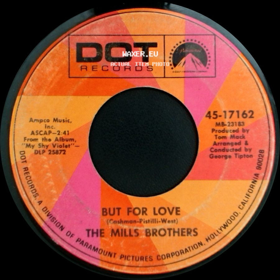 The Mills Brothers - The Oil Race Track / But For Love side B
