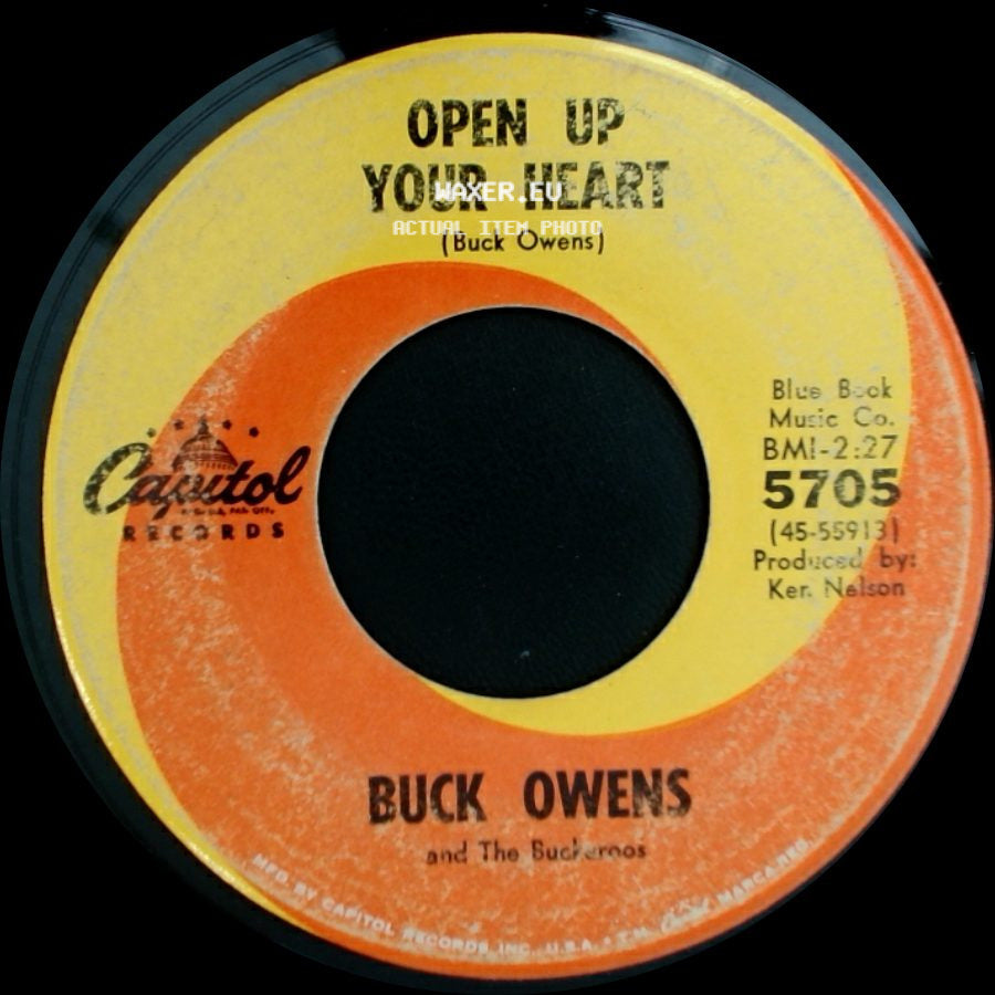 Buck Owens And The Buckaroos - No More Me And You / Open Up Your Heart side B