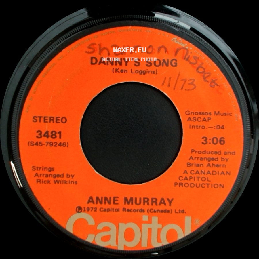 Anne Murray - Drown Me / Danny's Song side B