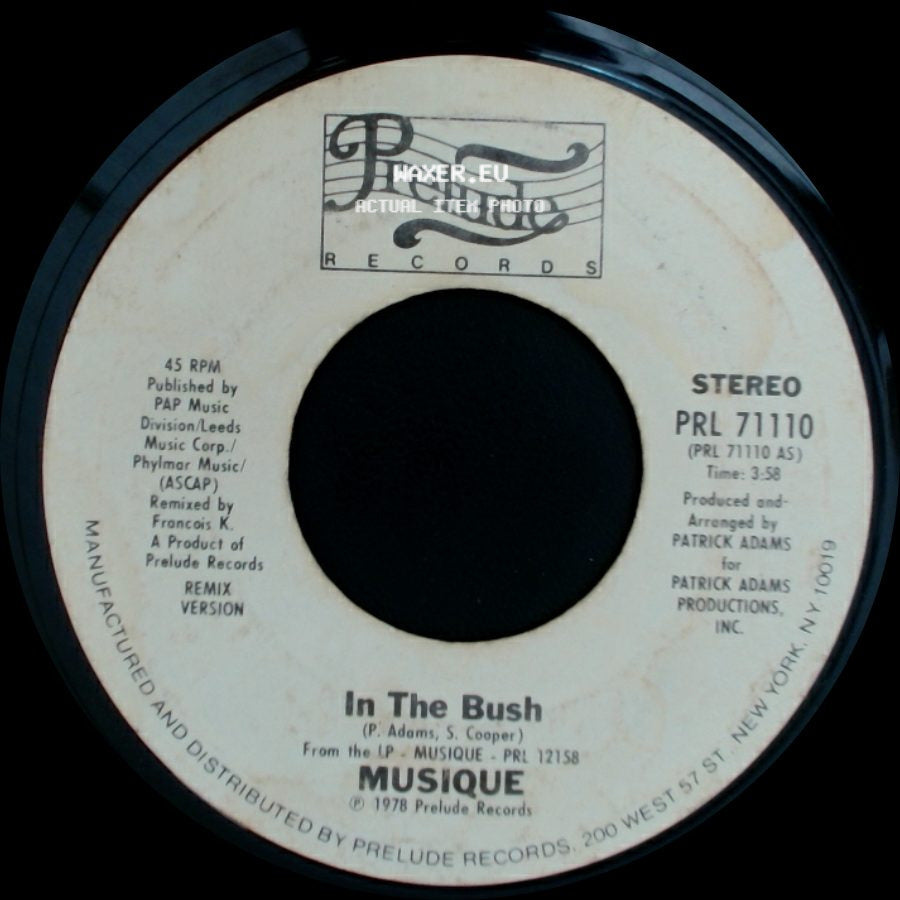 Musique - In The Bush / In The Bush side B
