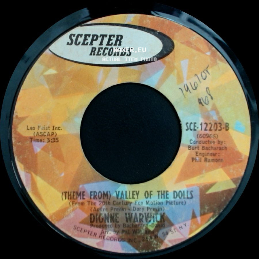 Dionne Warwick - (Theme From) Valley Of The Dolls / I Say A Little Prayer side A