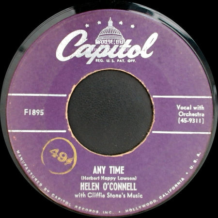 Helen O'connell - Any Time / Crazy Heart side A