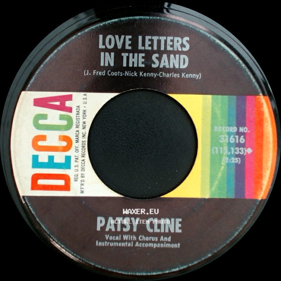 Patsy Cline - That's How A Heartache Begins / Love Letters In The Sand side B