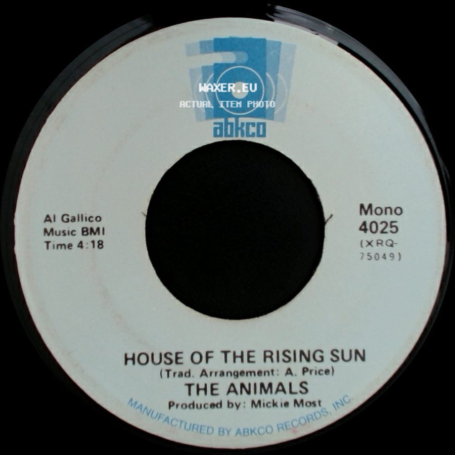 The Animals - Bring It On Home / House Of The Rising Sun side B