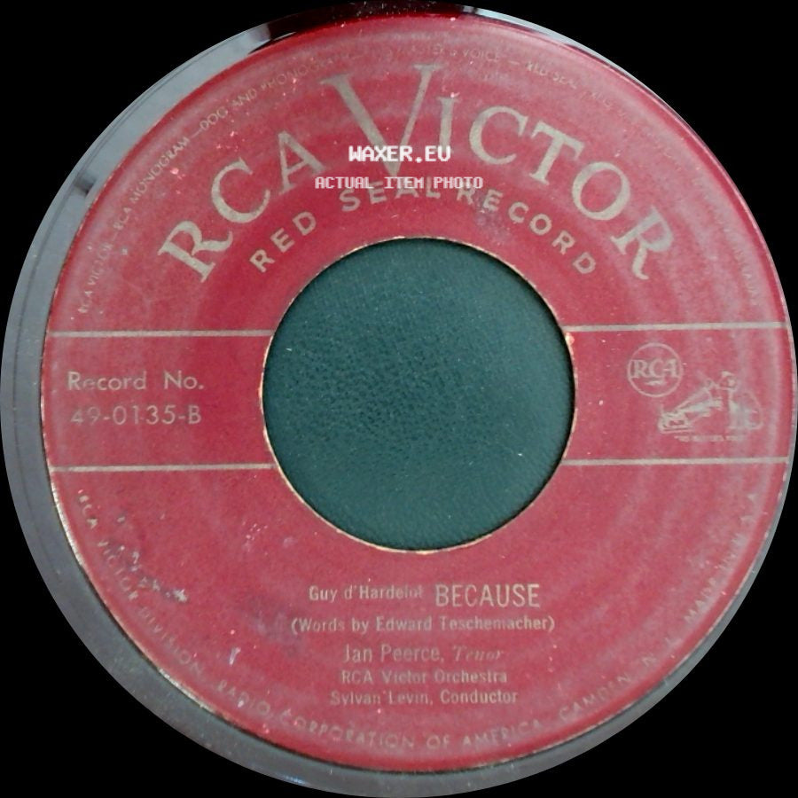 Jan Peerce - Bluebird Of Happiness / Because side B