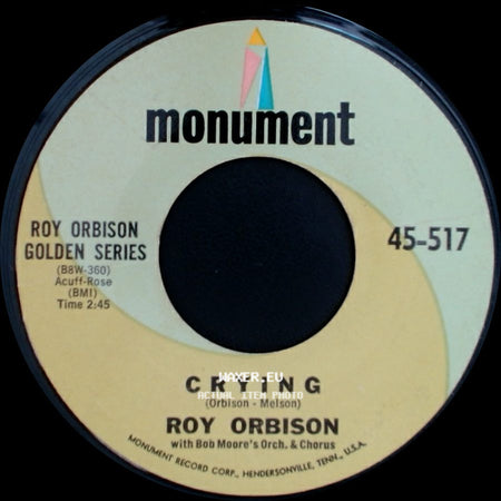Roy Orbison - Candy Man / Crying side B