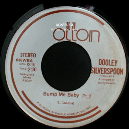 Dooley Silverspoon - Bump Me Baby Pt.2 / Bump Me Baby Pt.1 side A
