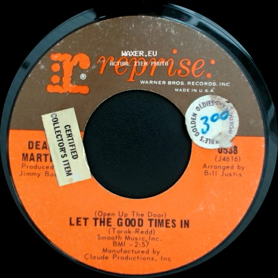 Dean Martin - (Open Up The Door) Let The Good Times In / I'm Not The Marrying Kind side A
