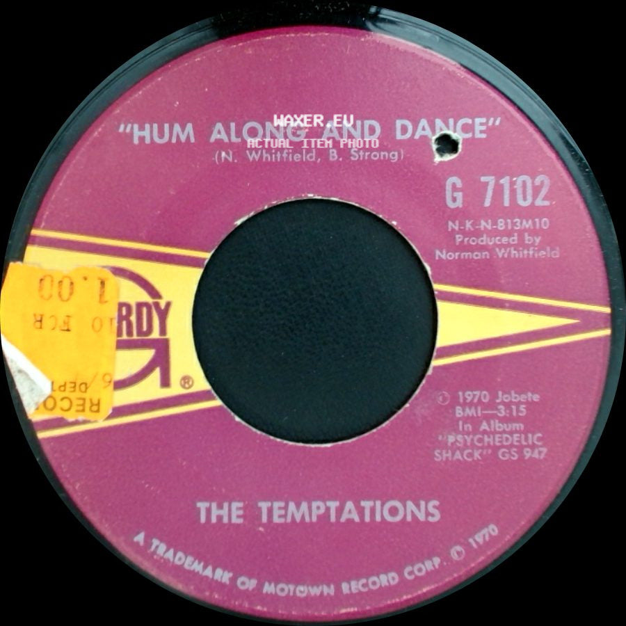 The Temptations - Ungena Za Ulimwengu "Unite The World" / Hum Along And Dance side B