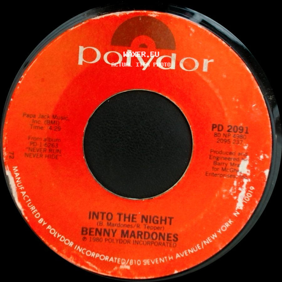 Benny Mardones - She's So French / Into The Night side B