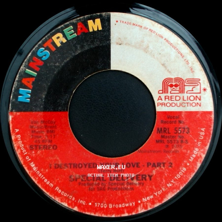 Special Delivery - I Destroyed Your Love - Part 2 / I Destroyed Your Love - Part 1 side A