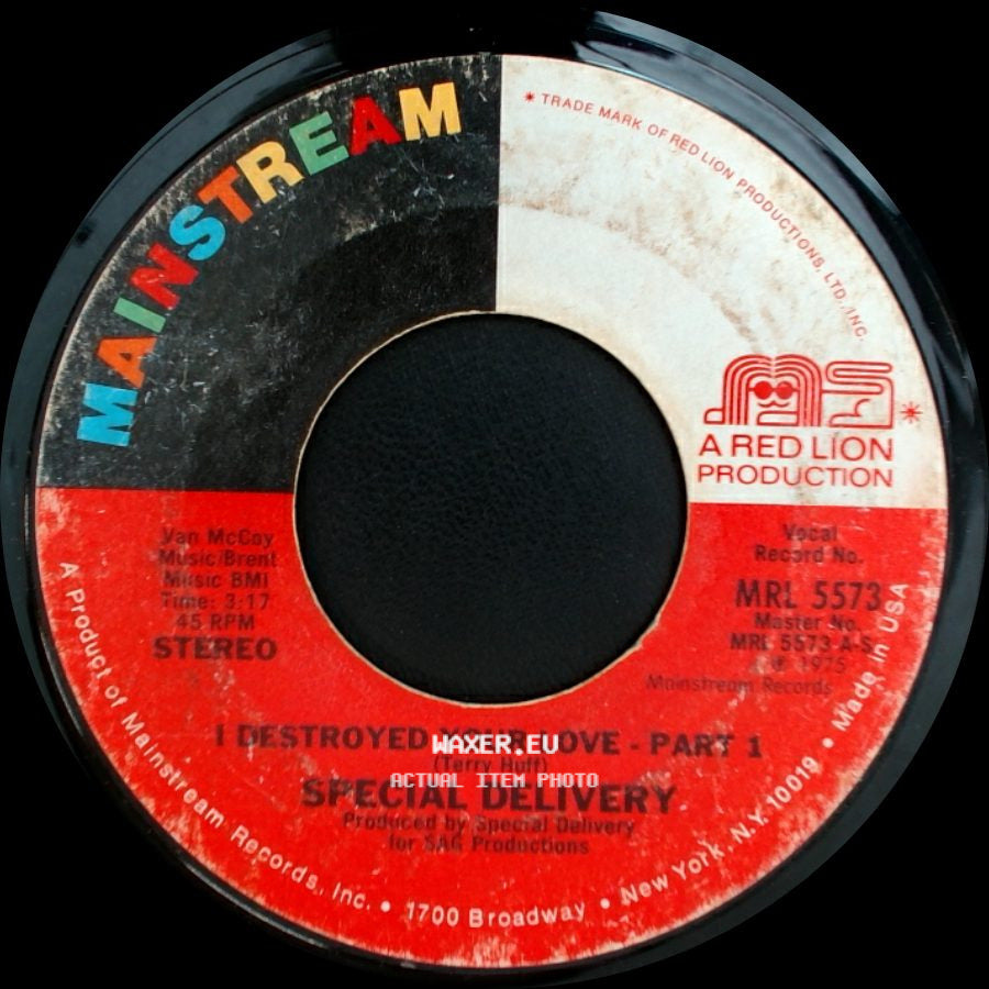 Special Delivery - I Destroyed Your Love - Part 2 / I Destroyed Your Love - Part 1 side B