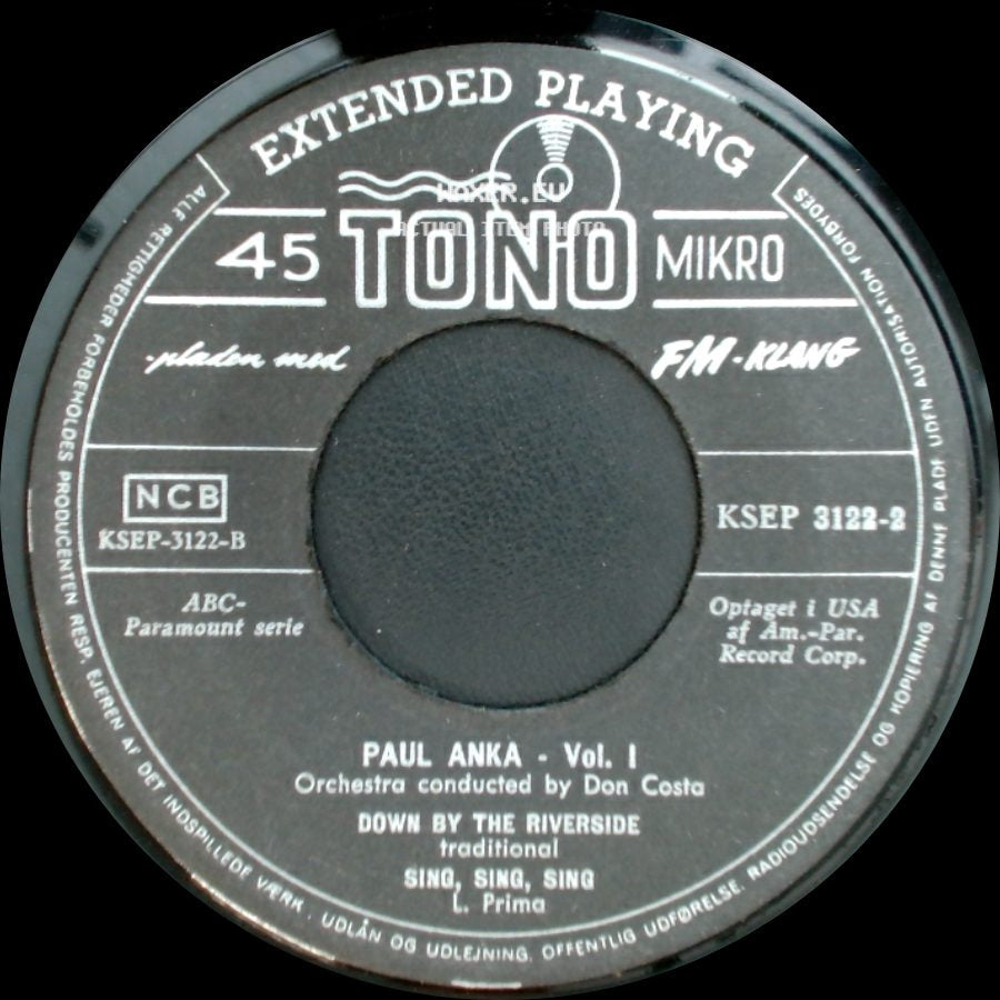 Paul Anka - Waiting For You / Down By The Riverside / Sing, Sing, Sing side B