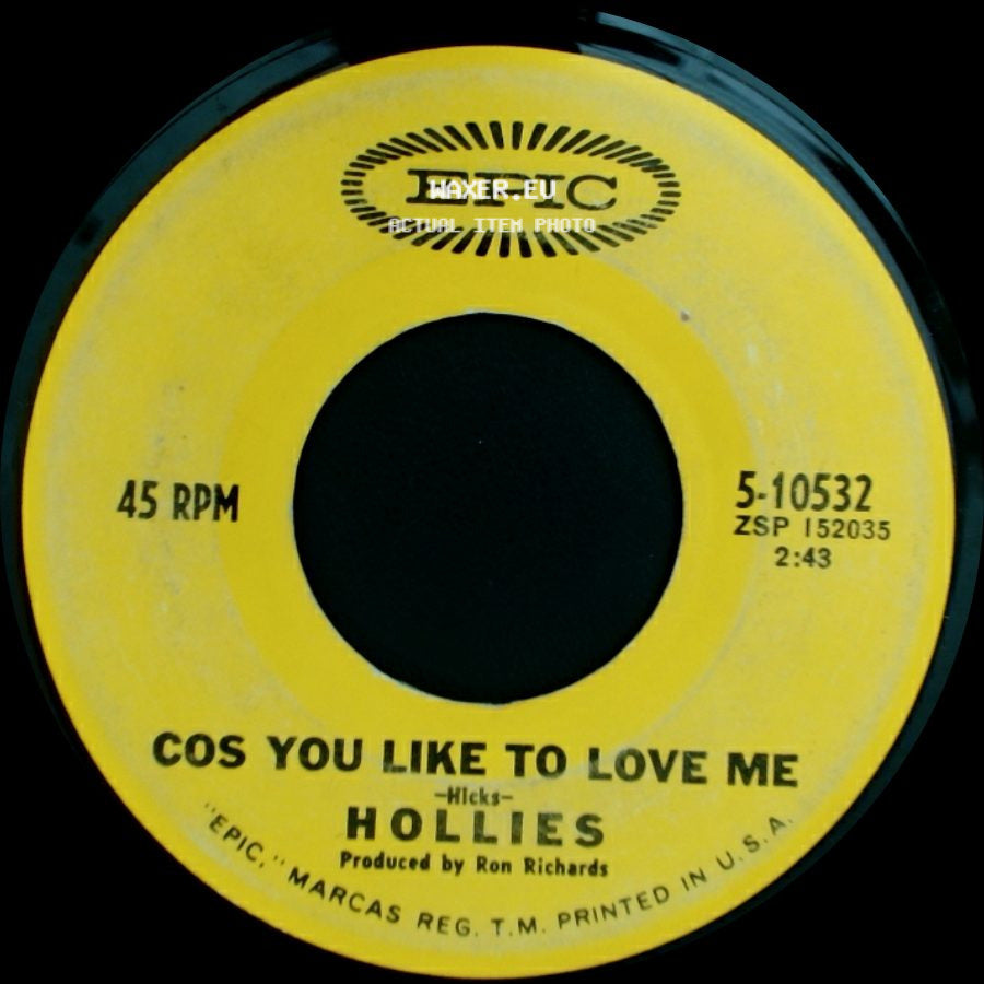Hollies - He Ain't Heavy, He's My Brother / Cos You Like To Love Me side B