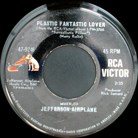 Jefferson Airplane - Plastic Fantastic Lover / White Rabbit side A
