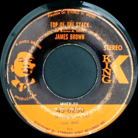 James Brown - Lowdown Popcorn / Top Of The Stack side B