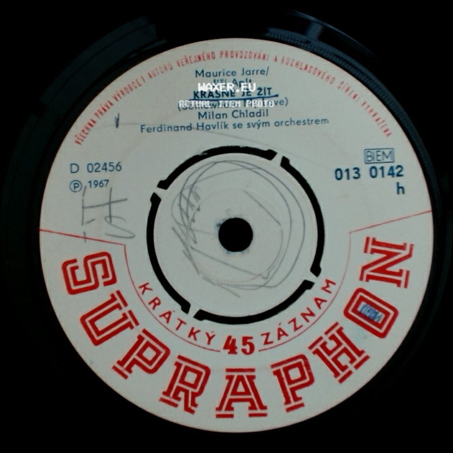 Ferdinand Havlík / Maurice Jarre/ Jiří Aplt - Pinkertonovy Růže / Krásně Je Žít (Somewhere My Love) side B