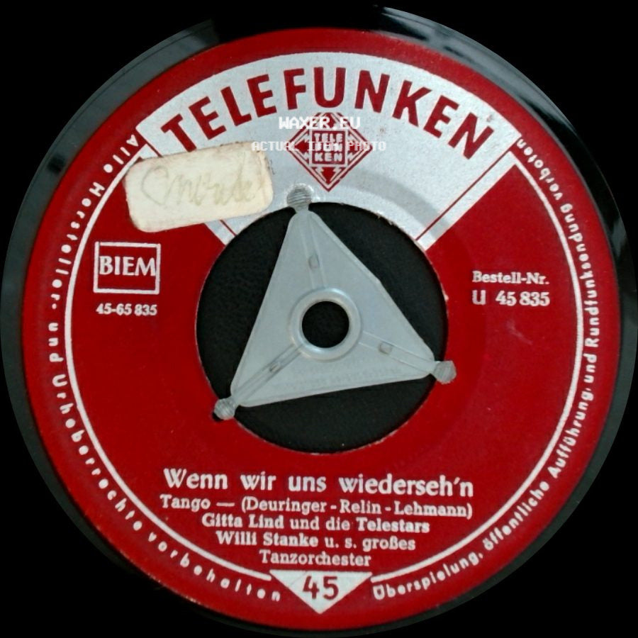 Gitta Lind Und Die Telestars, Willi Stanke U. S. Großes Tanzorchester - Weißer Holunder / Wenn Wir Uns Wiederseh'n side B