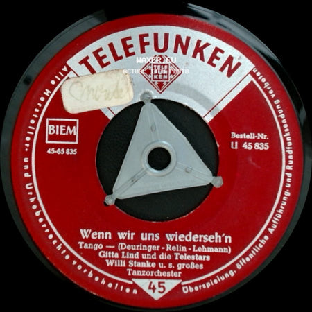 Gitta Lind Und Die Telestars, Willi Stanke U. S. Großes Tanzorchester - Weißer Holunder / Wenn Wir Uns Wiederseh'n side B