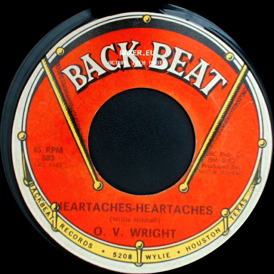 O. V. Wright - Treasured Moments / Heartaches-Heartaches side B