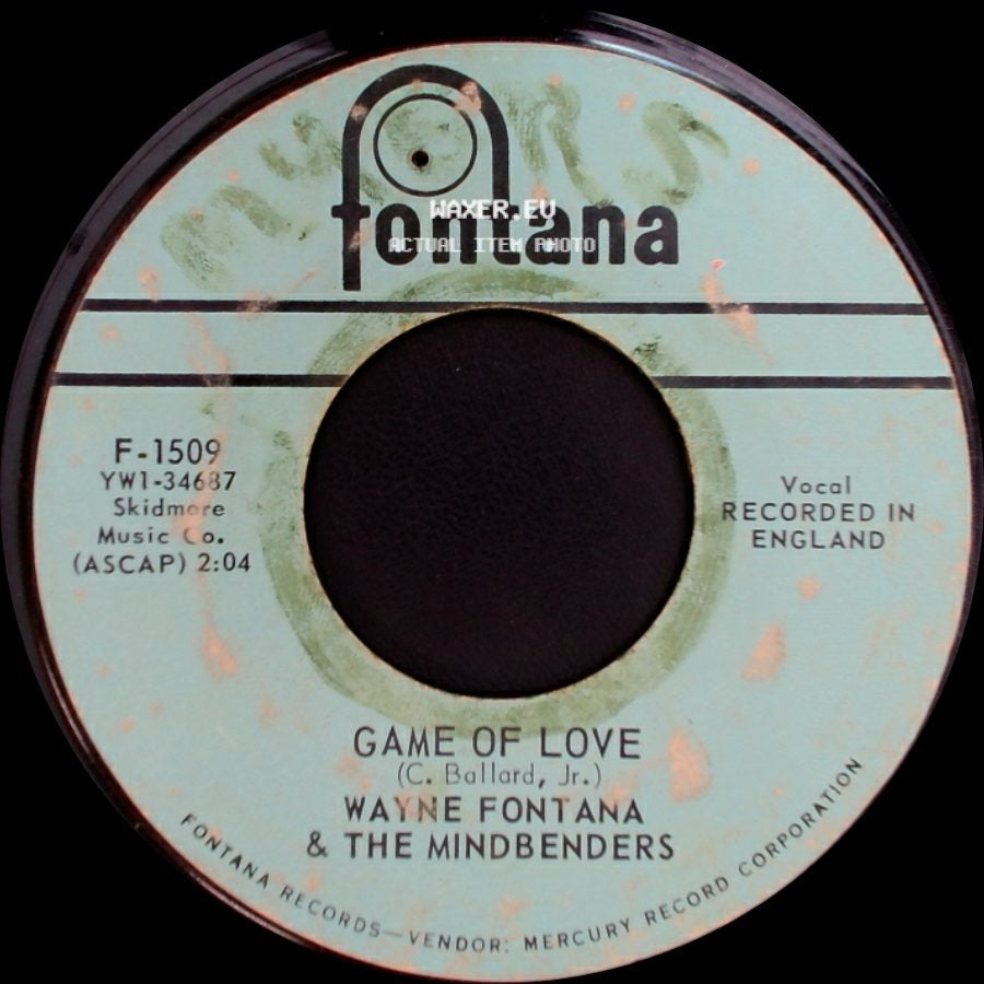 Wayne Fontana & The Mindbenders - One More Time / Game Of Love side B
